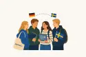 Hier sehen Sie ein illustratives Bild zum Austausch mit Schweden.